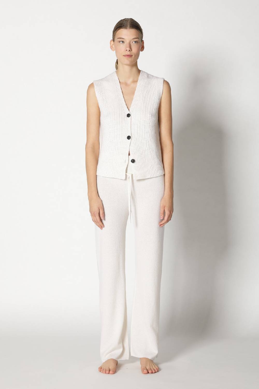 Sminfinity Pure Icon Rib Vest + Pure Slitted Pants