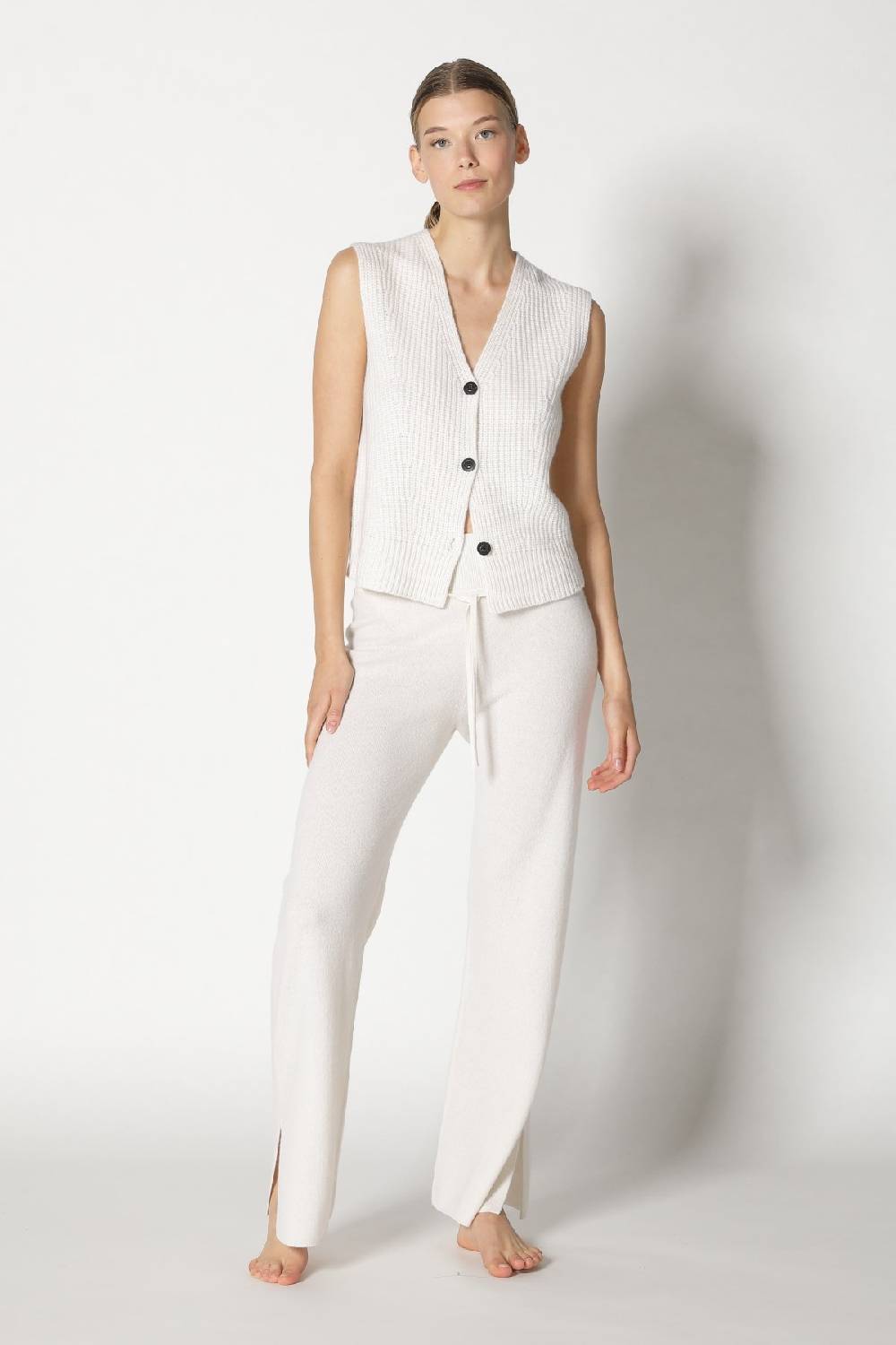 Sminfinity pure icon rib vest + pure slitted pants