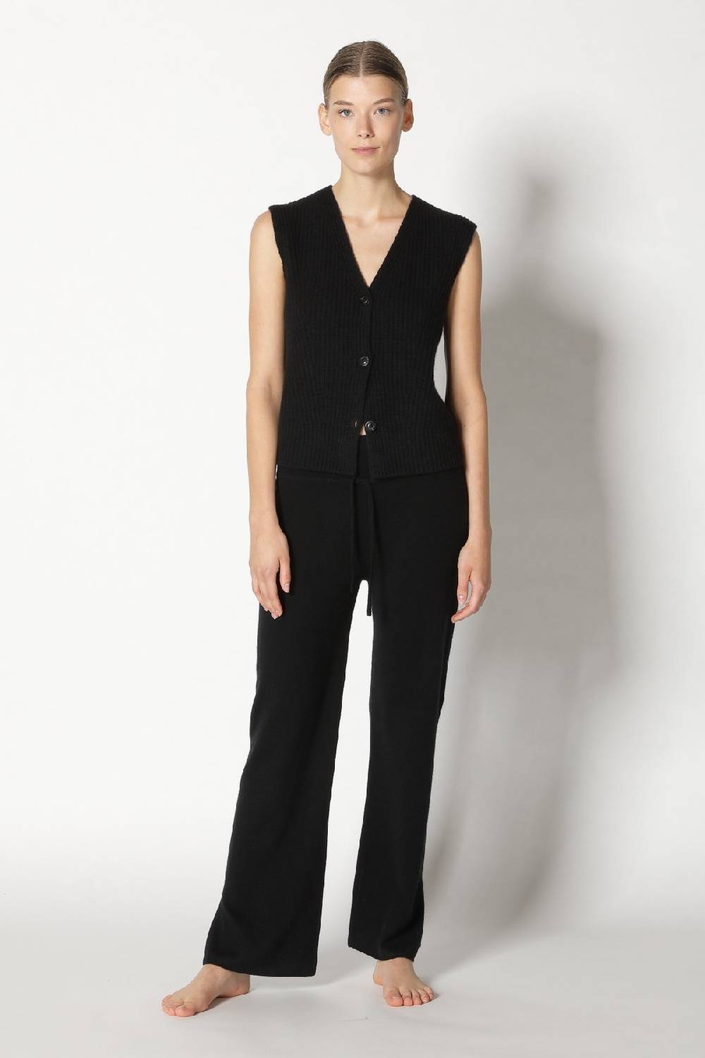 Sminfinity Pure Icon Rib Vest + Pure Slitted Pants