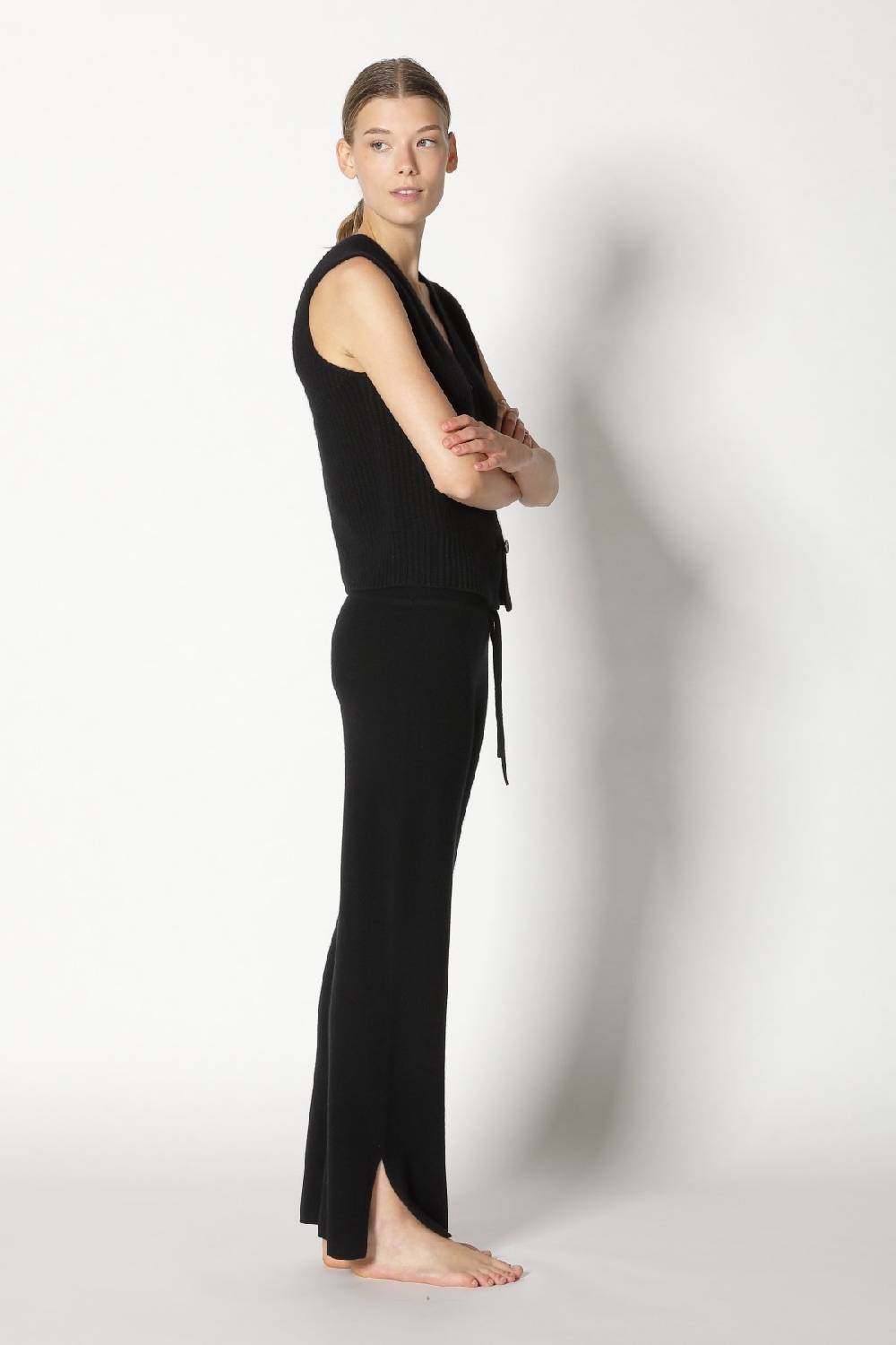 Sminfinity Pure Icon Rib Vest + Pure Slitted Pants