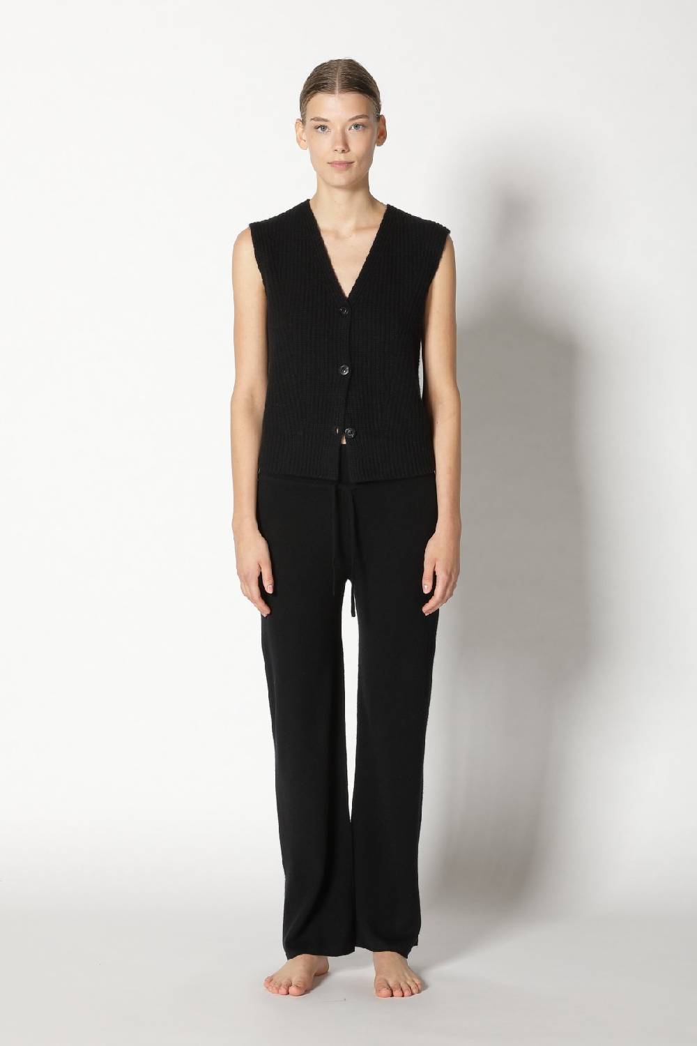 Sminfinity pure icon rib vest + pure slitted pants