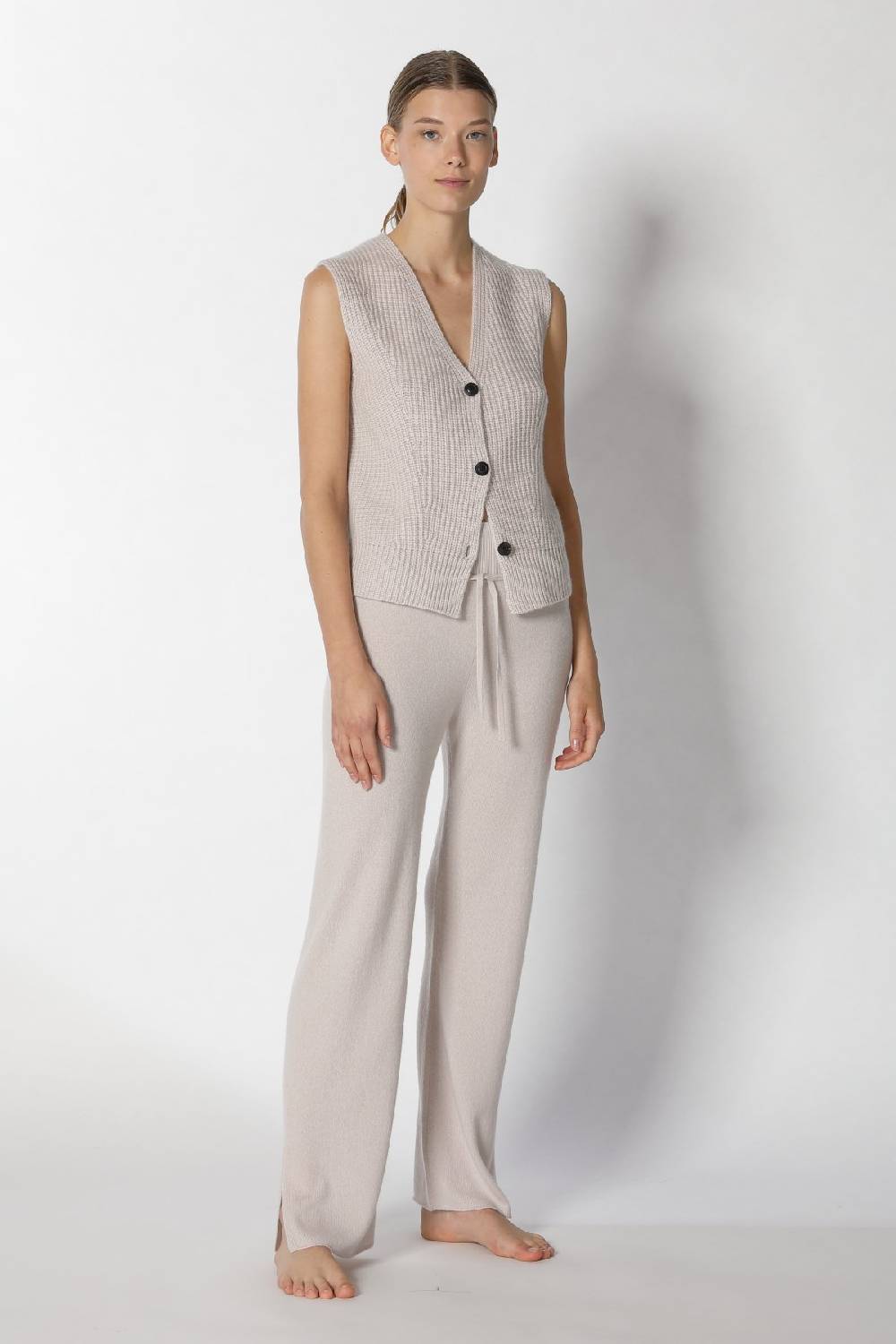 Sminfinity pure icon rib vest + pure slitted pants