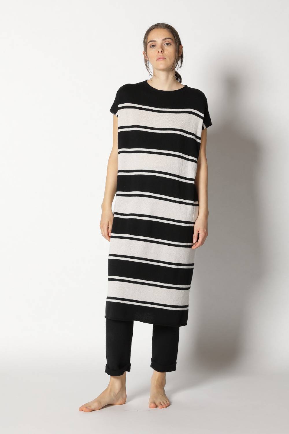 Sminfinity Pure Stripe Tunic Dress + Pure Boat Pants