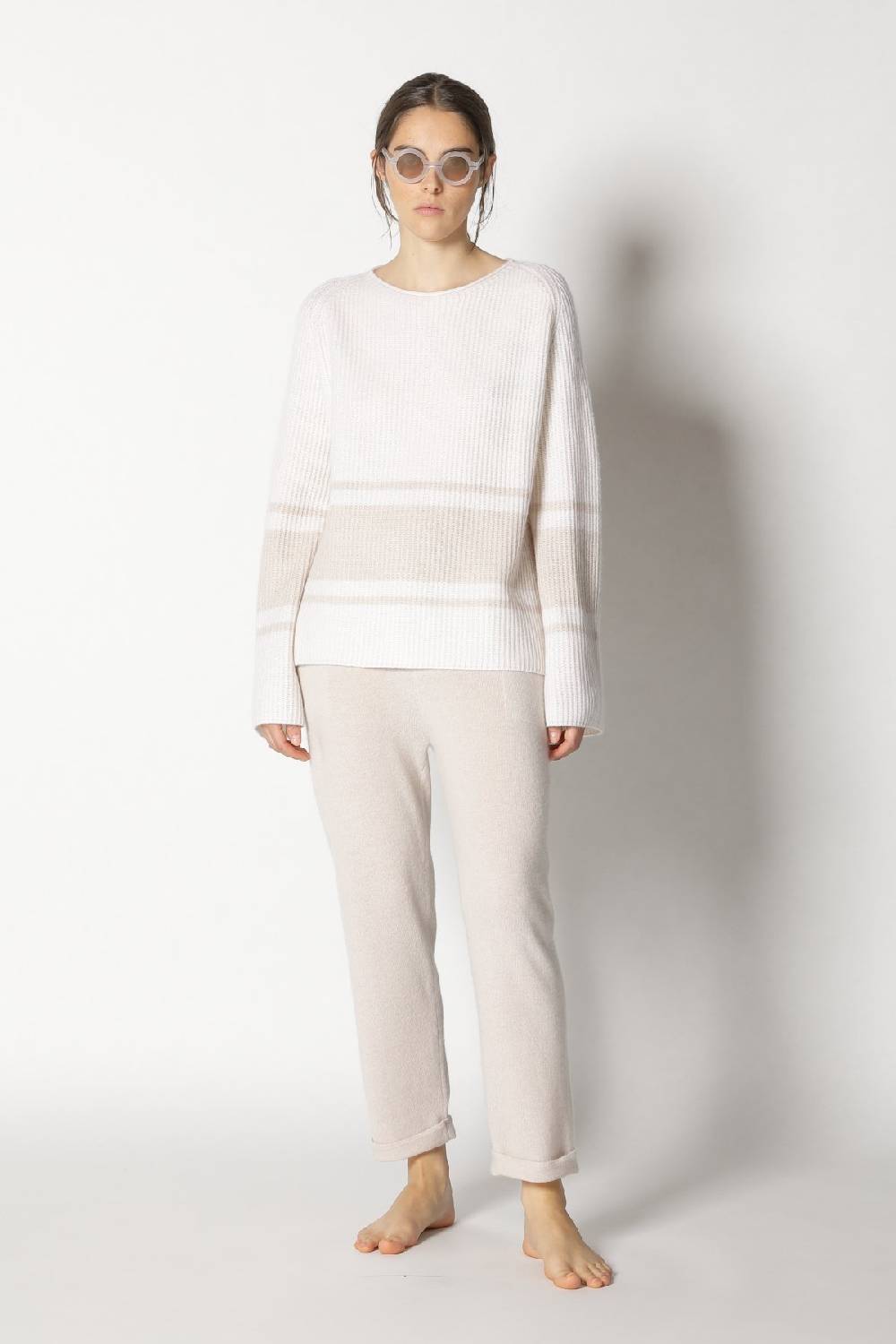 Sminfinity Pure Triped Rib Jumper + Pure Boat Pants