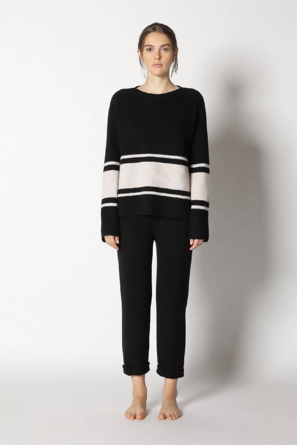 Sminfinity Pure Triped Rib Jumper + Pure Boat Pants