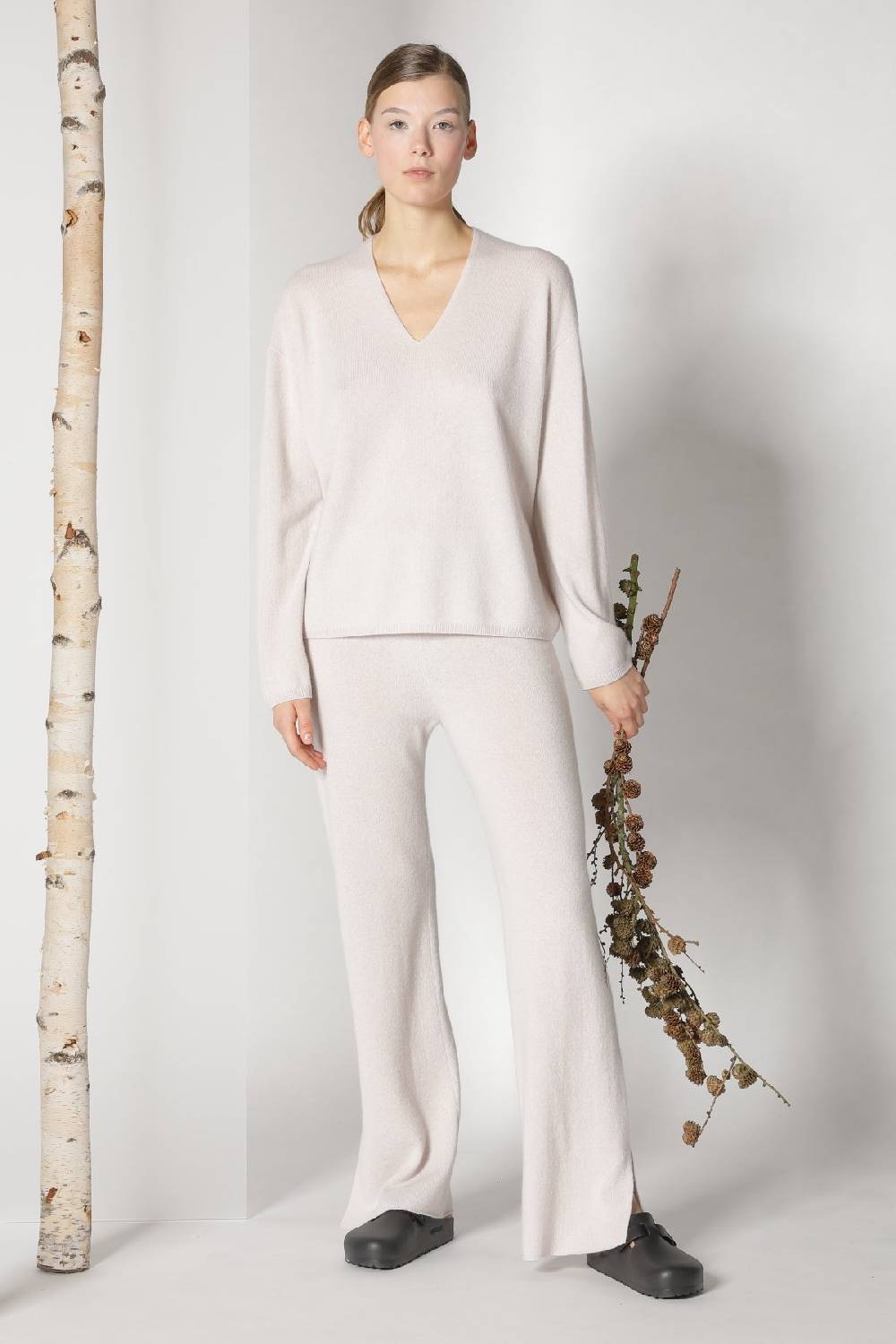 Sminfinity pure V jumper + pure slitted pants