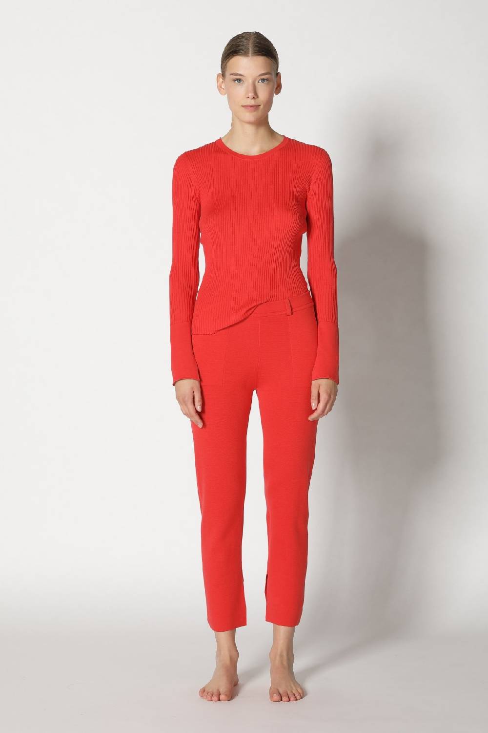 Sminfinity silky rib crew jumper