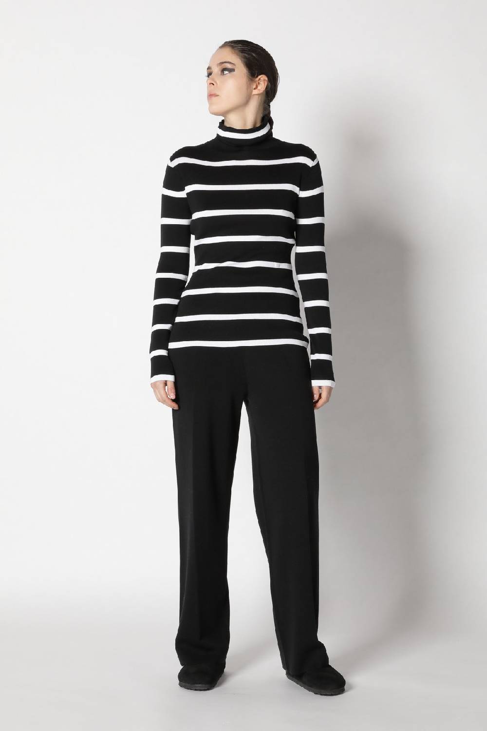 Sminfinity Silky Stripe Turtle + Silky Suit Pants