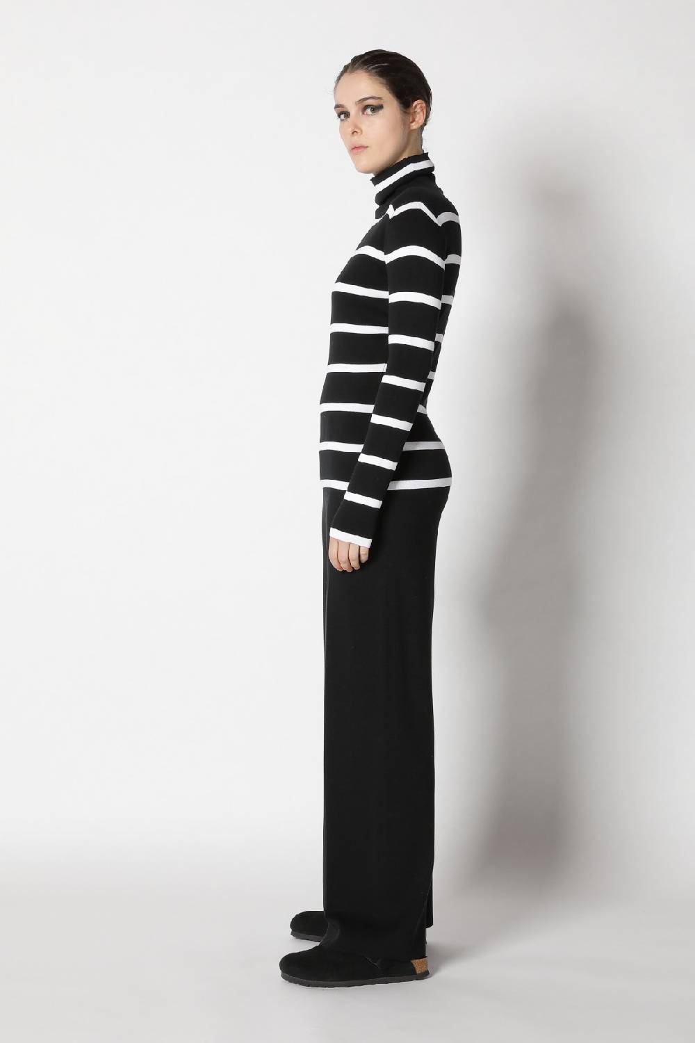 Sminfinity Silky Stripe Turtle + Silky Suit Pants