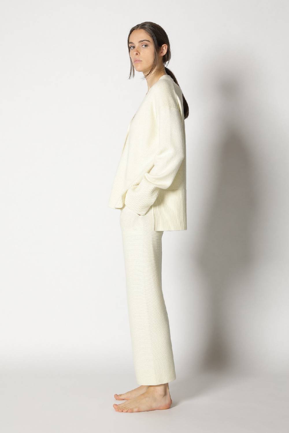 Sminfinity Slouchy Cardigan + Garter Cropped Pants