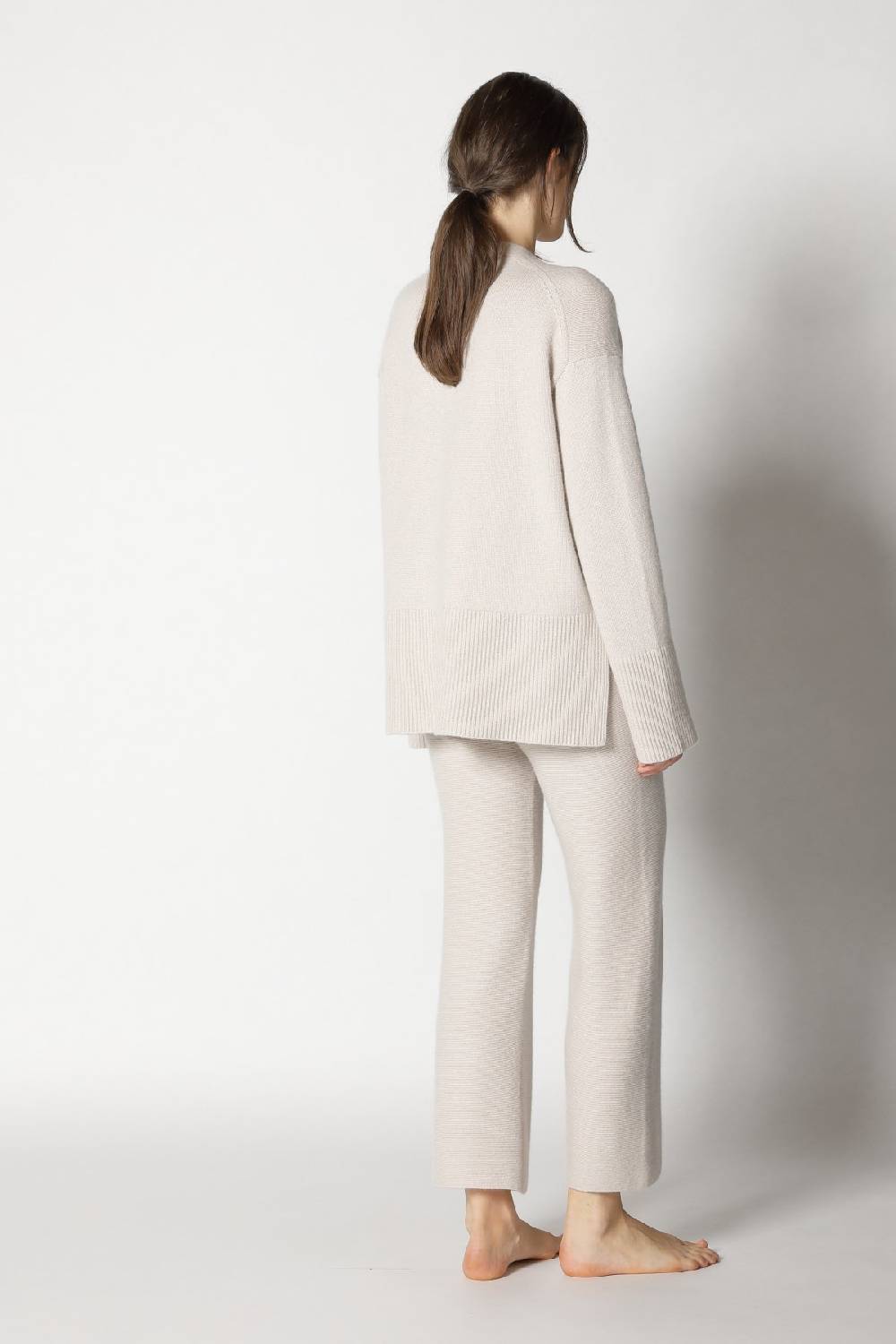 Sminfinity Slouchy Cardigan + Garter Cropped Pants