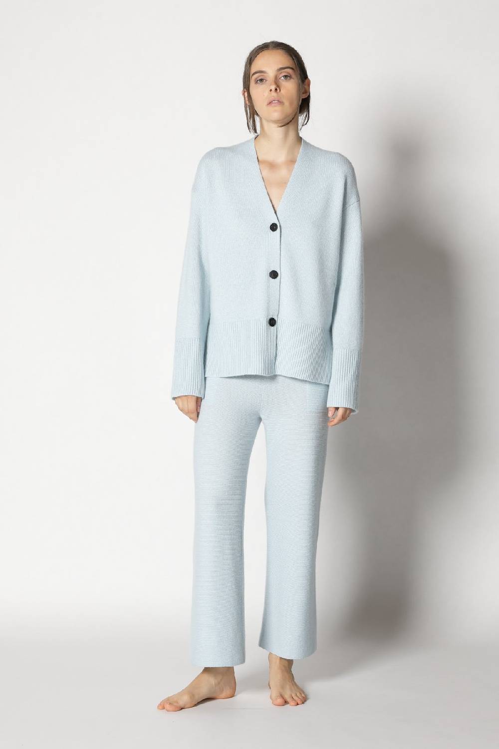 Sminfinity slouchy cardigan + garter cropped pants