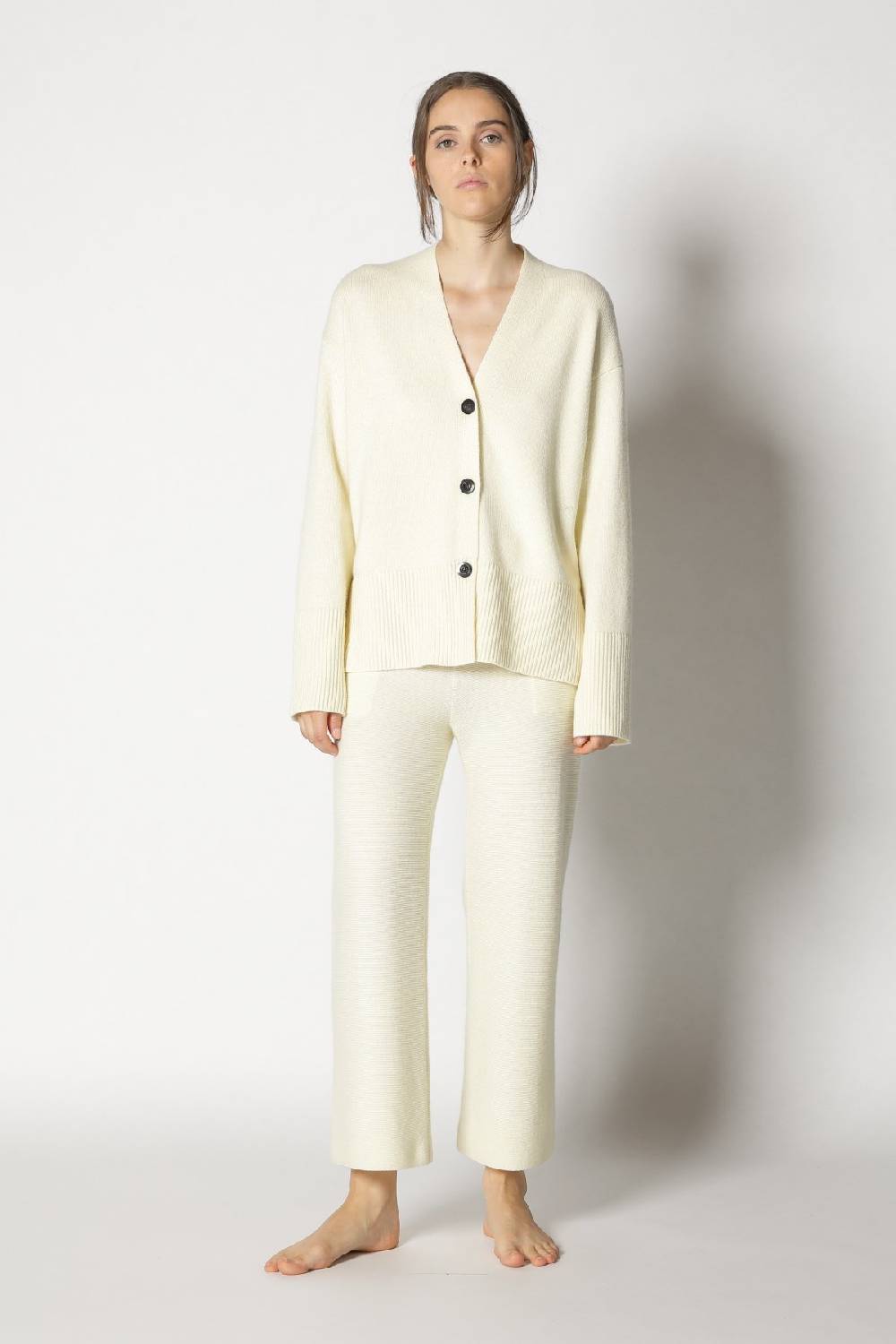 Sminfinity slouchy cardigan + garter cropped pants