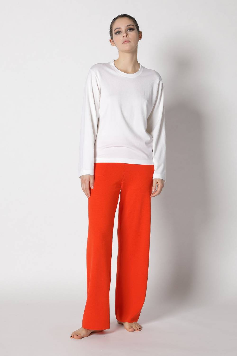 Sminfinity stretchy crewneck + milano palazzo pants