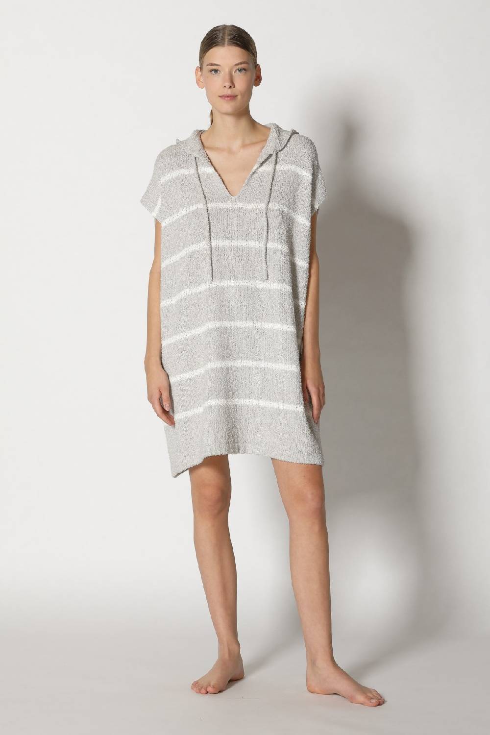 Sminfinity terry tropic stripe tunic hoody