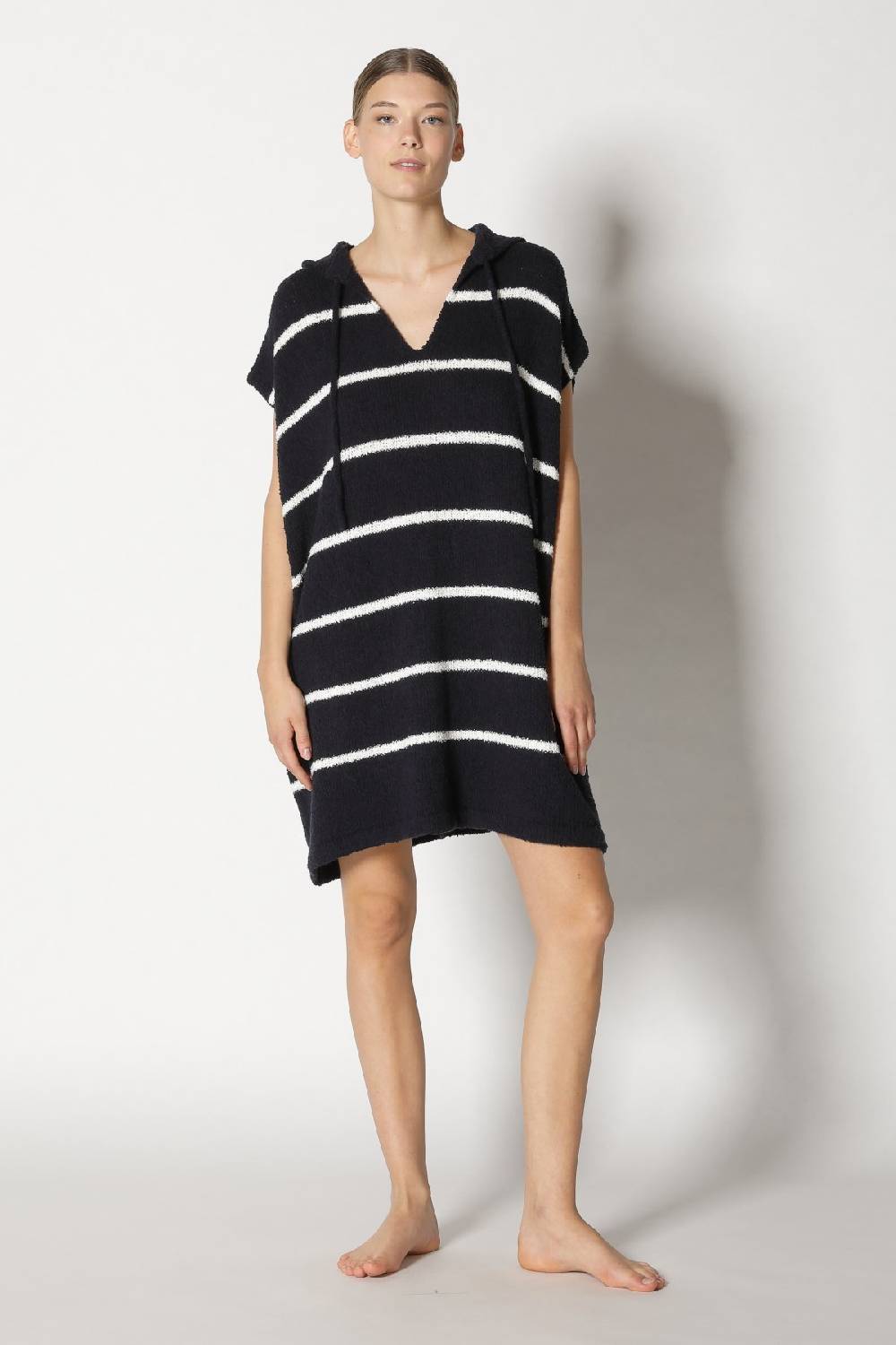 Sminfinity terry tropic stripe tunic hoody
