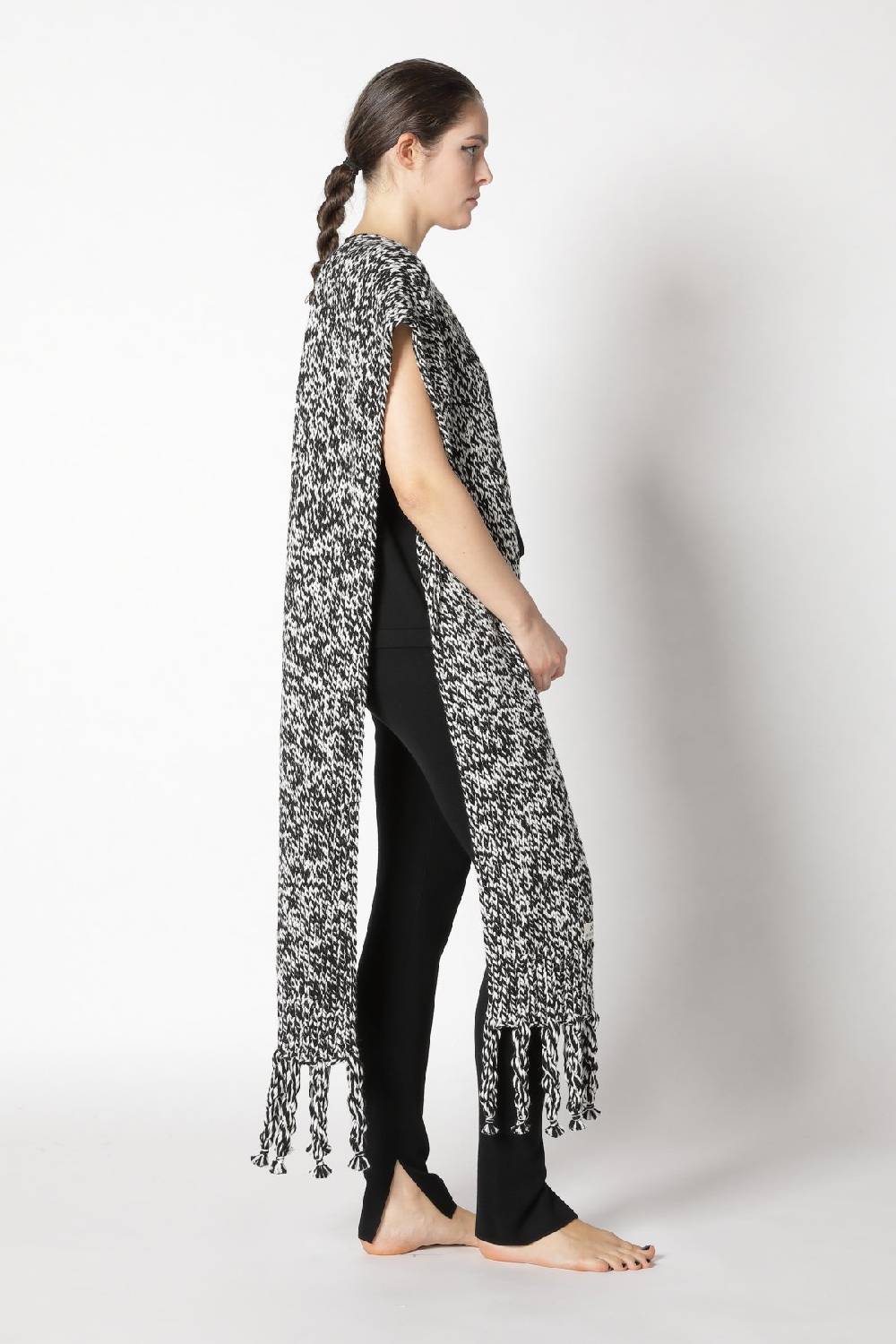 Sminfinity Stretchy Shell Top + Milano Slim Cut Pants + Contrast Mouliné Scarf