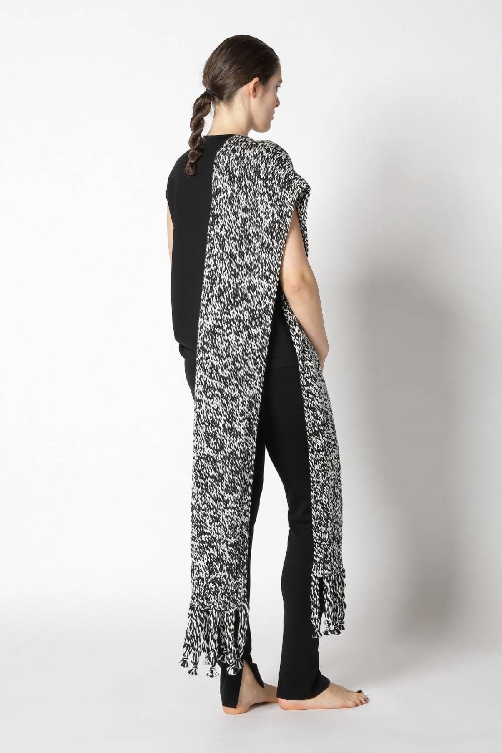 Sminfinity Stretchy Shell Top + Milano Slim Cut Pants + Contrast Mouliné Scarf