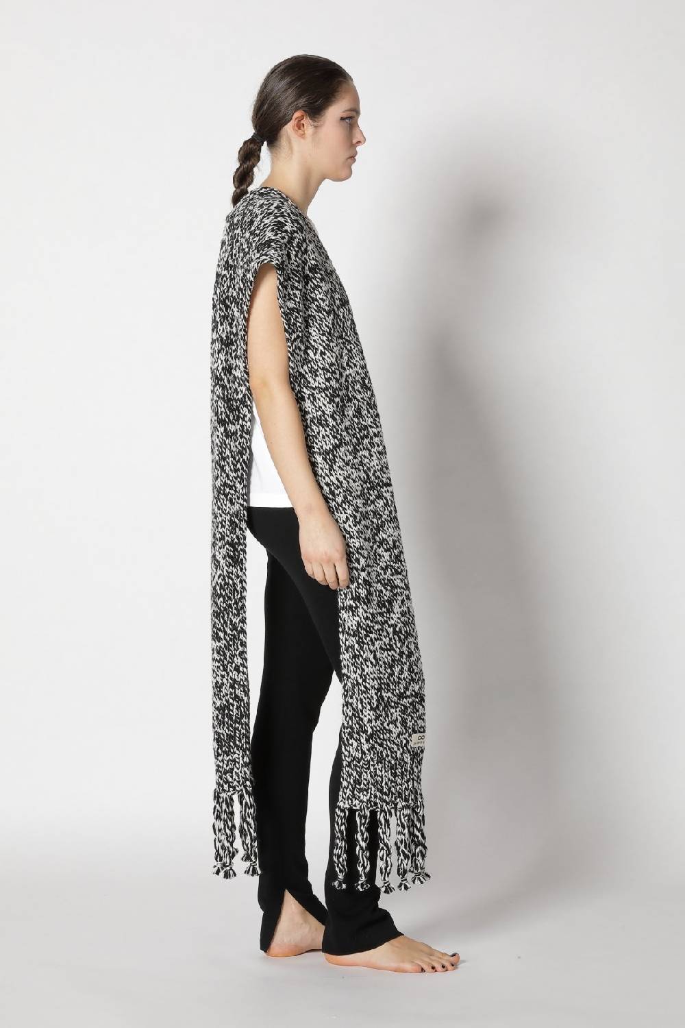 Sminfinity Stretchy Shell Top + Milano Slim Cut Pants + Contrast Mouliné Scarf