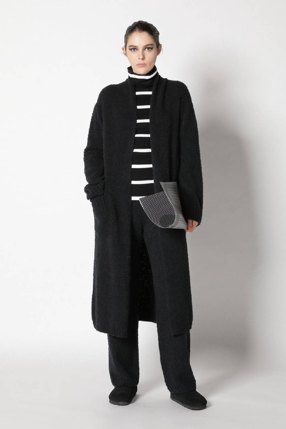 Sminfinity Teddy Coat + Silky Stripe Turtle + Teddy Lounge Pants