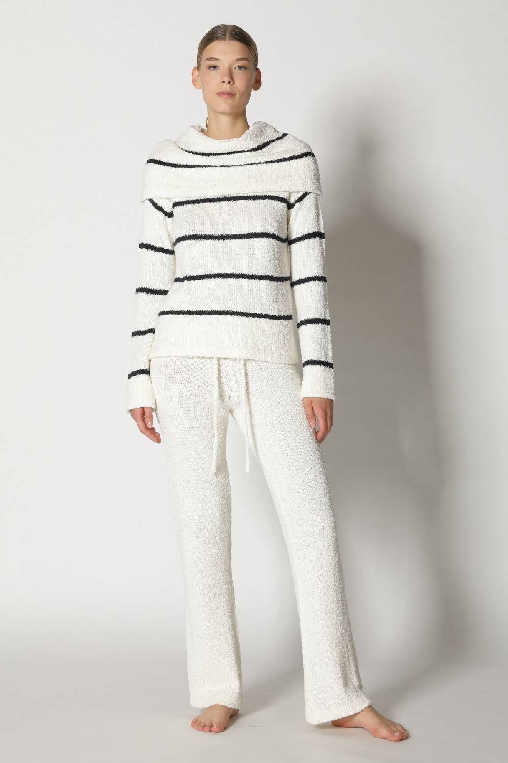 Sminfinity Terry Tropic Stripe Drape Jumper + Terry Tropic Pants