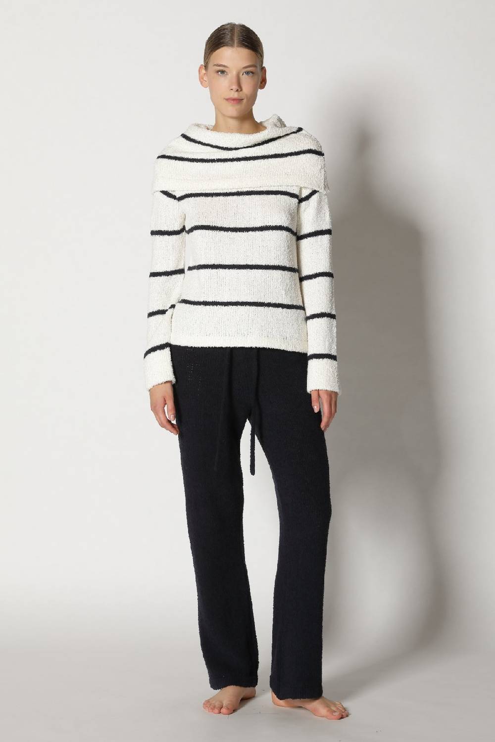Sminfinity terry tropic stripe drape jumper + terry tropic pants