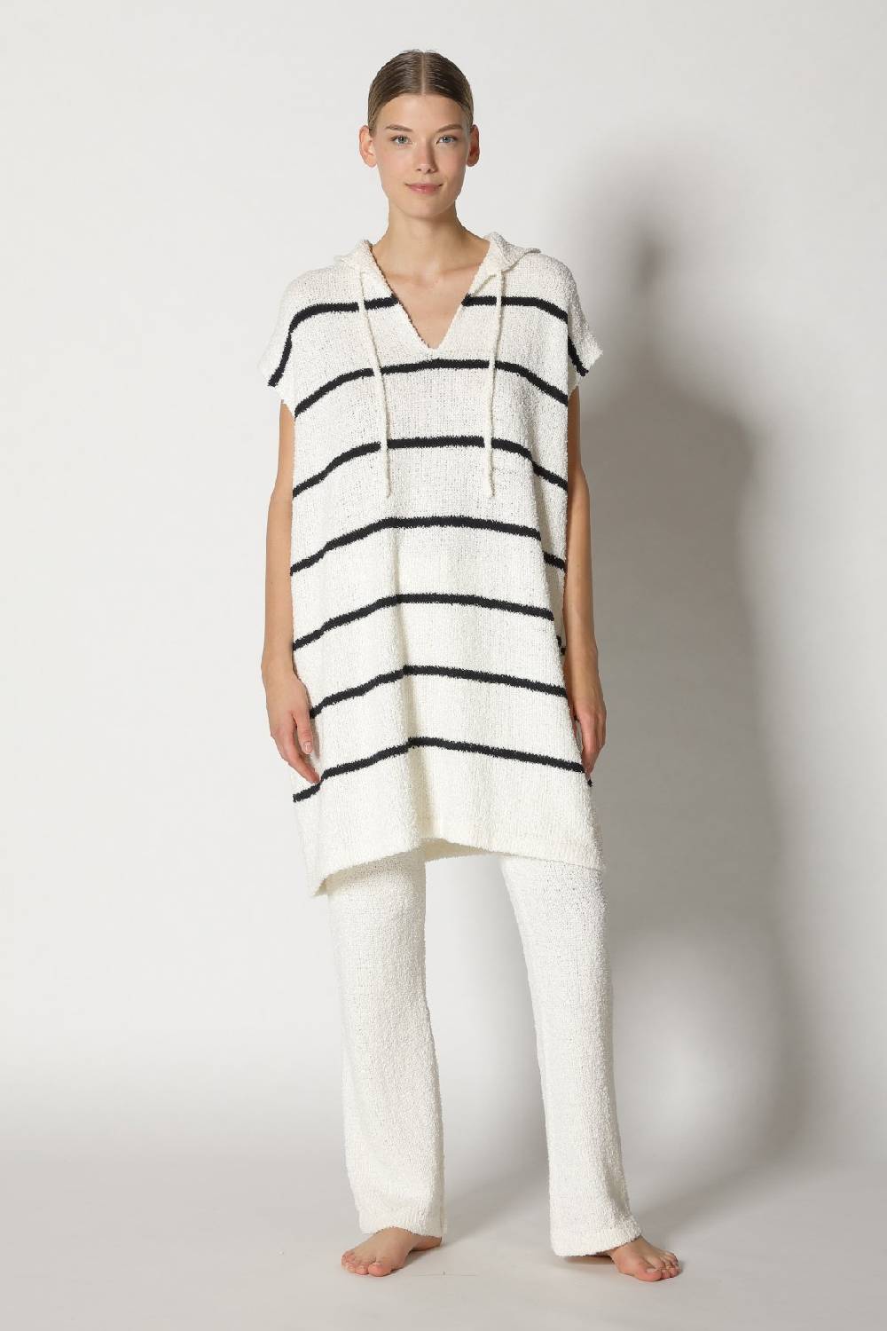 Sminfinity terry tropic stripe tunic hoody + terry tropic pants