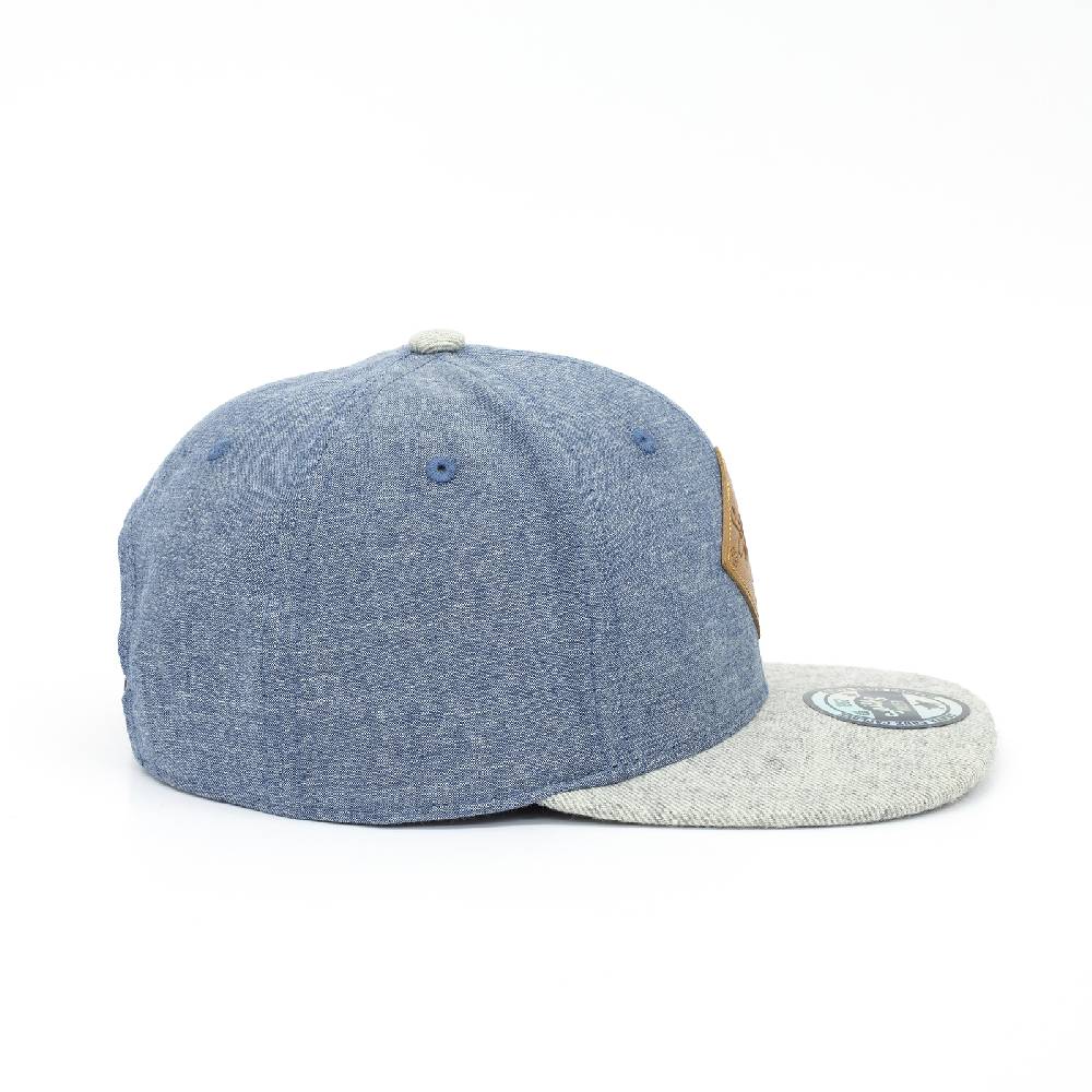 Smith & Miller Autumn Glory Unisex Snapback Cap, Denim - Grey