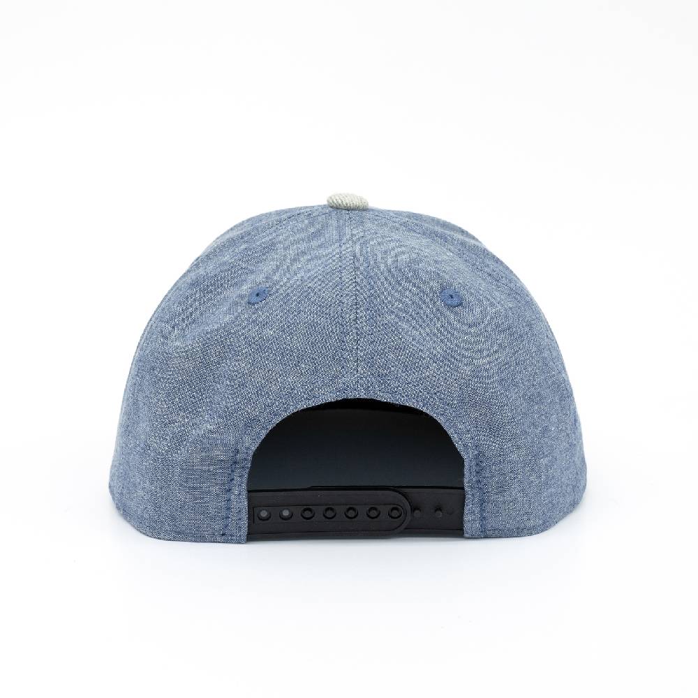 Smith & Miller Autumn Glory Unisex Snapback Cap, Denim - Grey