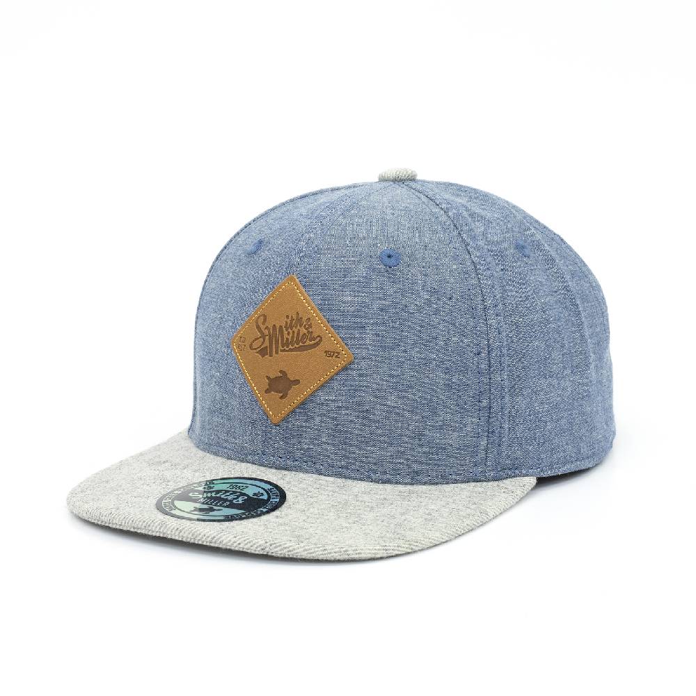 Smith & Miller Autumn Glory Unisex Snapback Cap, denim - grey