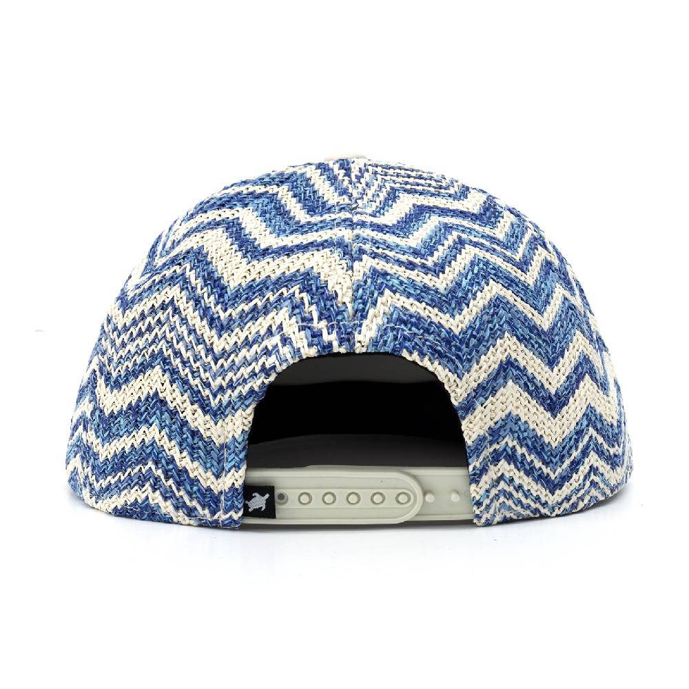 Smith & Miller Bast Flat Unisex Snapback Cap , Blue - Stone