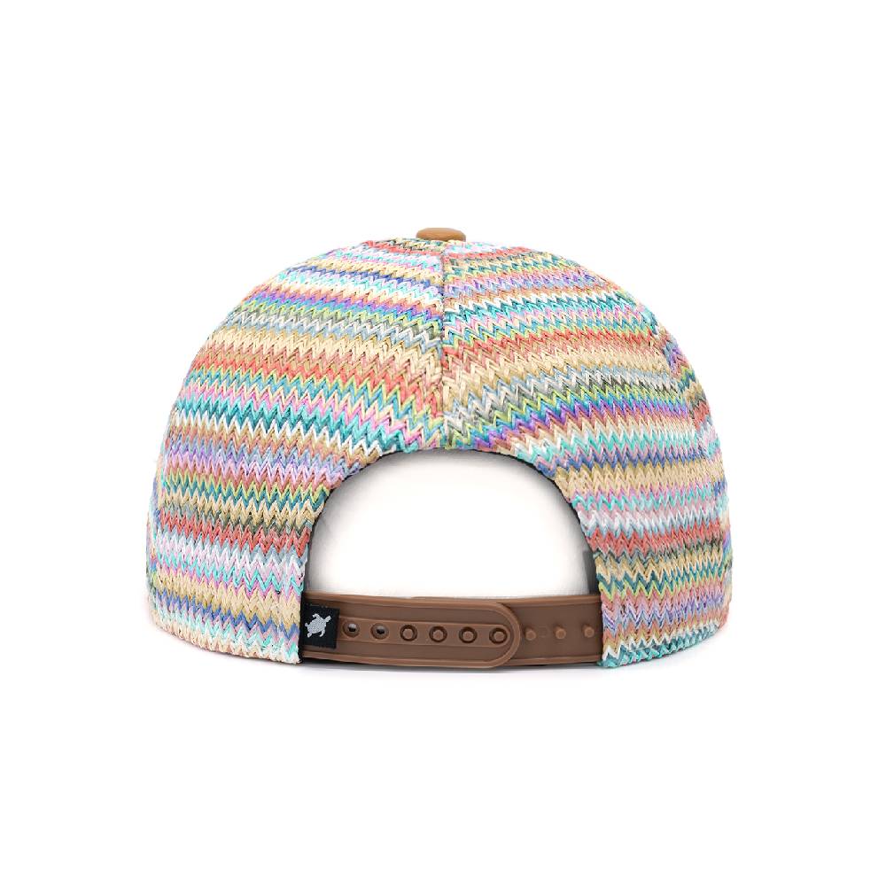 Smith & Miller Bast Flat Unisex Snapback Cap, Multicolor - Brown