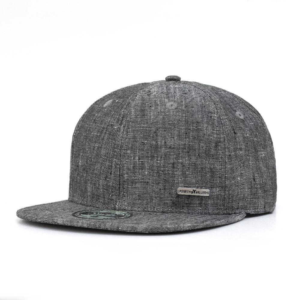 Smith & Miller Delano Unisex Snapback Cap, heather anthracite