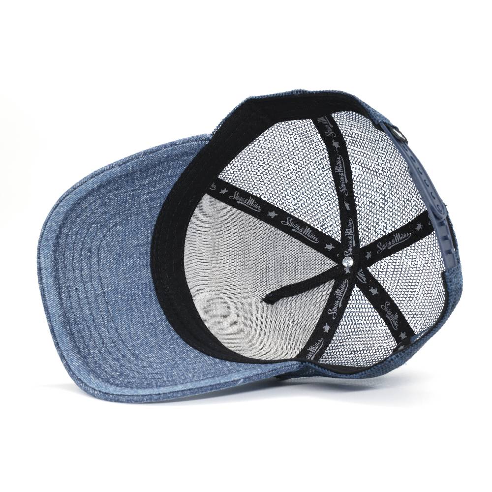 Smith & Miller Pasadena Women Trucker Cap, Dark Denim-navy