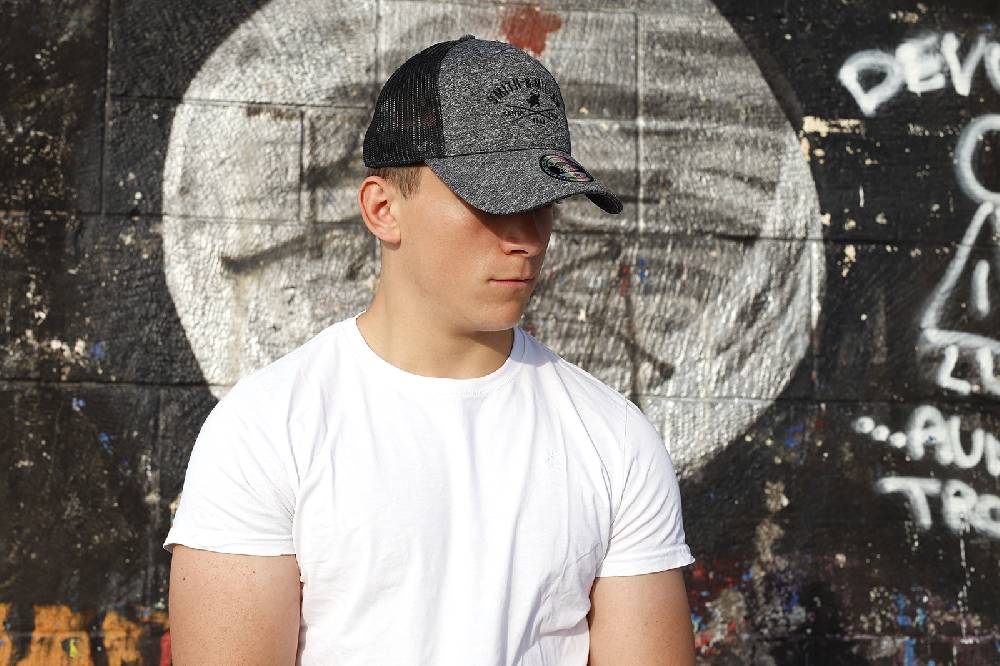 Smith & Miller Pico Rivera Unisex Trucker Cap, Heather Anthracite