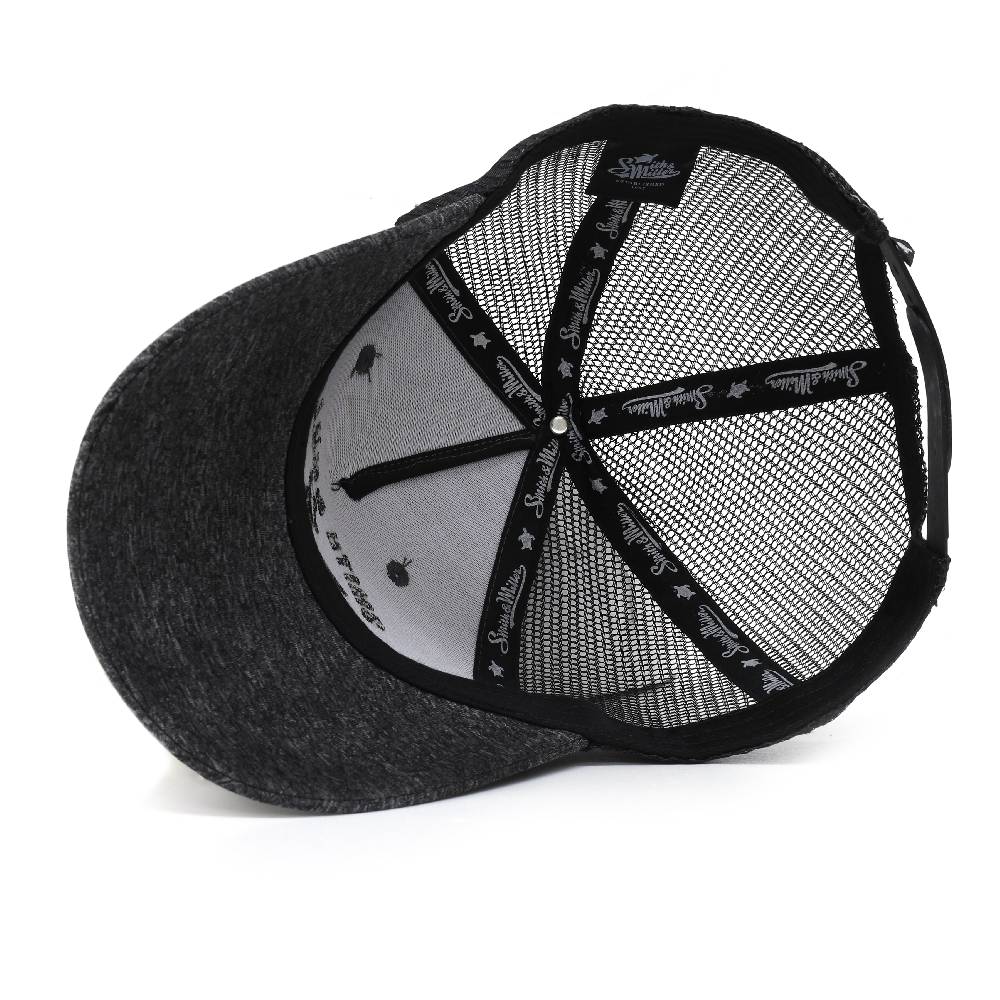 Smith & Miller Pico Rivera Unisex Trucker Cap, Heather Black