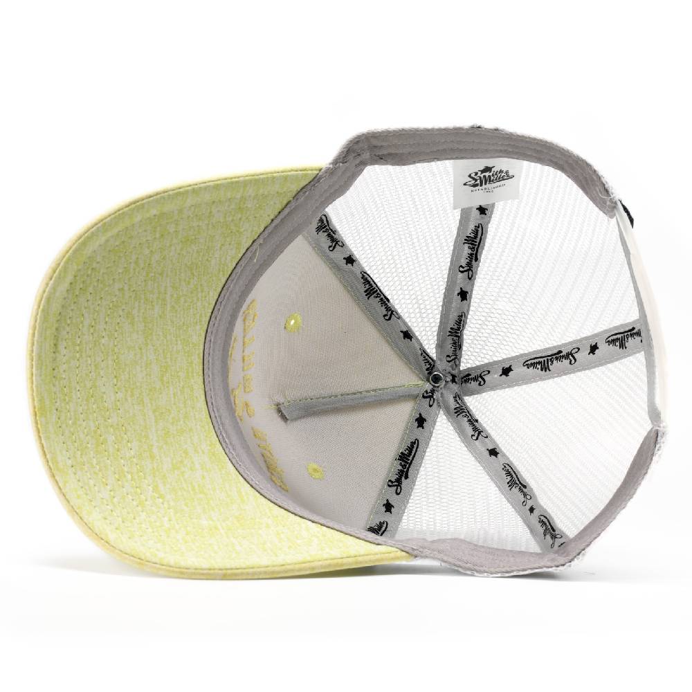 Smith & Miller Pico Rivera Unisex Trucker Cap, Heather Lt. Yellow