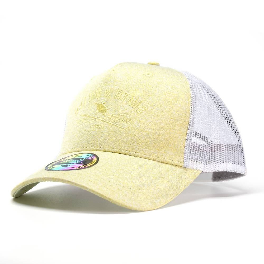 Smith & Miller Pico Rivera Unisex Trucker Cap, heather lt. yellow
