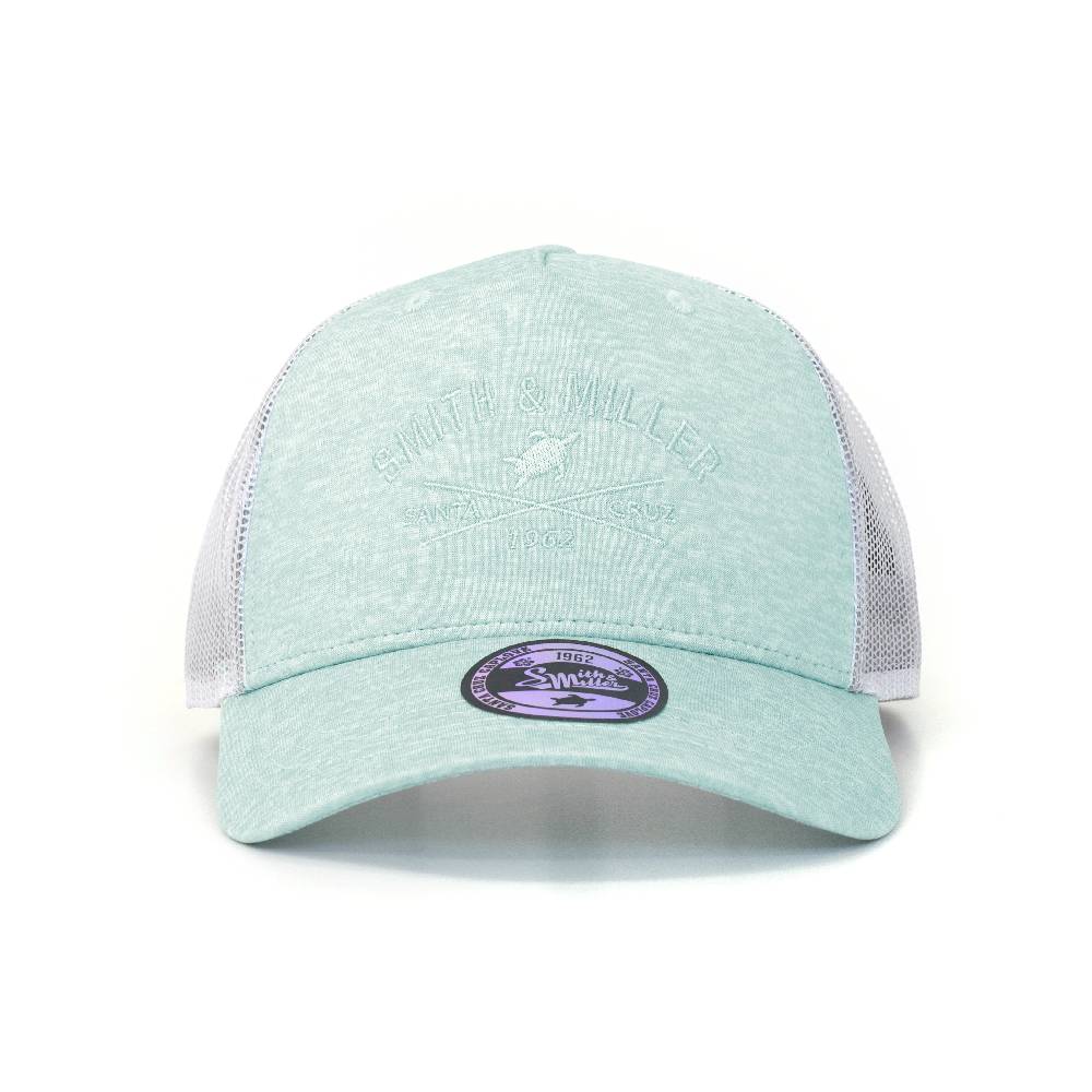 Smith & Miller Pico Rivera Unisex Trucker Cap, Heather Mint