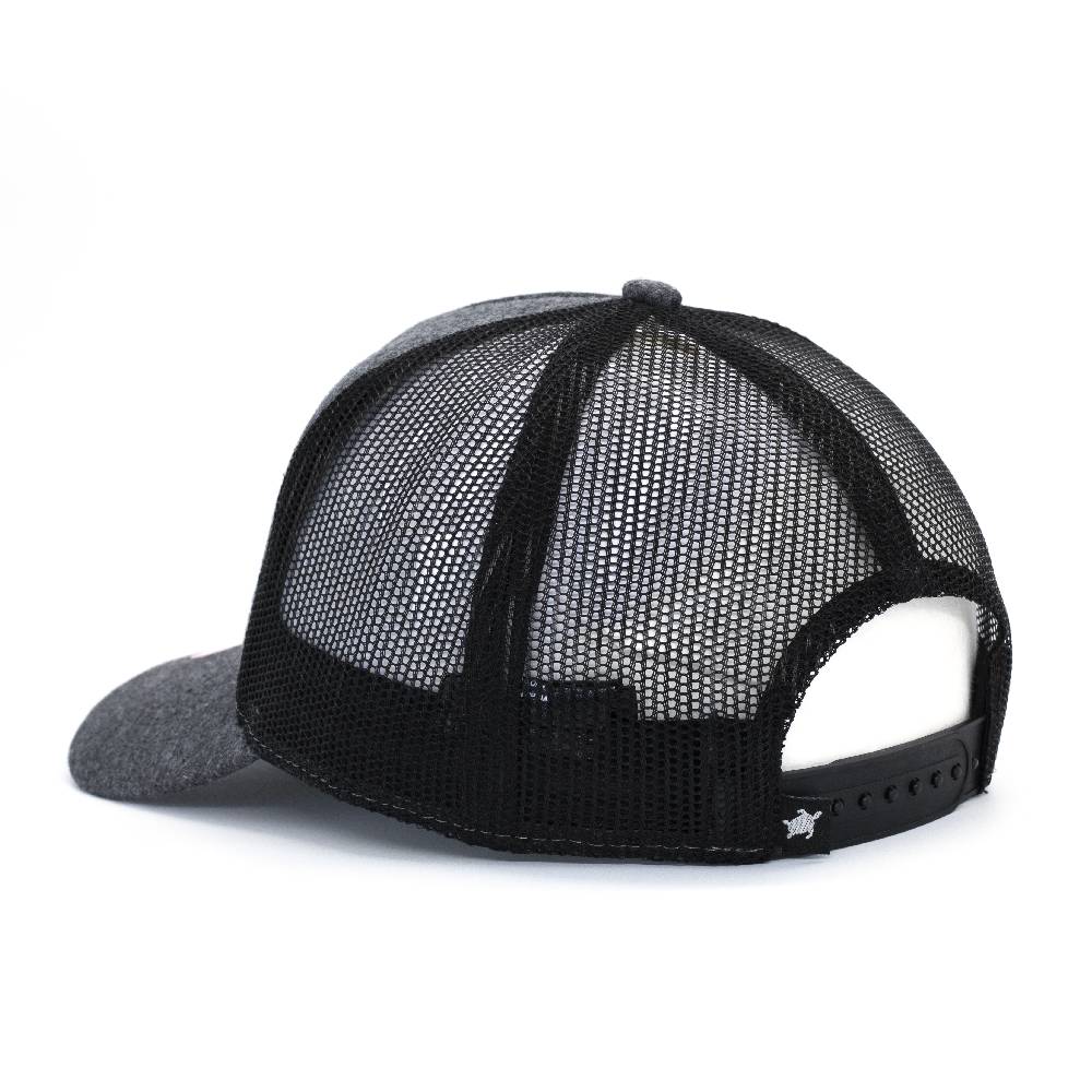 Smith & Miller Pico Rivera Women Trucker Cap, Heather Black