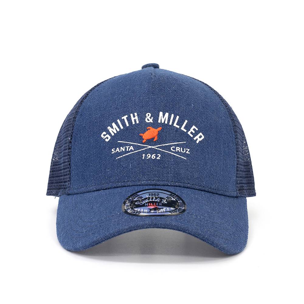 Smith & Miller Dawes Unisex Trucker Cap, Denim - Navy