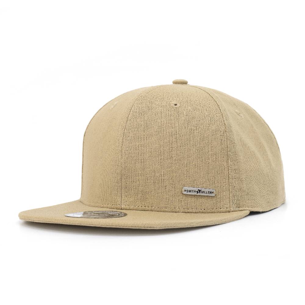 Smith & Miller Delano Unisex Snapback Cap, khaki