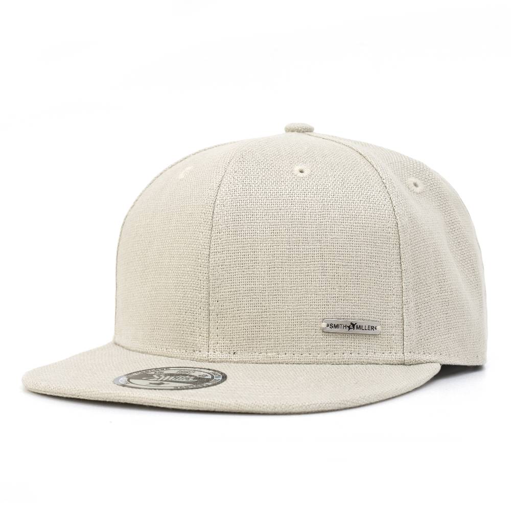 Smith & Miller Delano Unisex Snapback Cap, stone