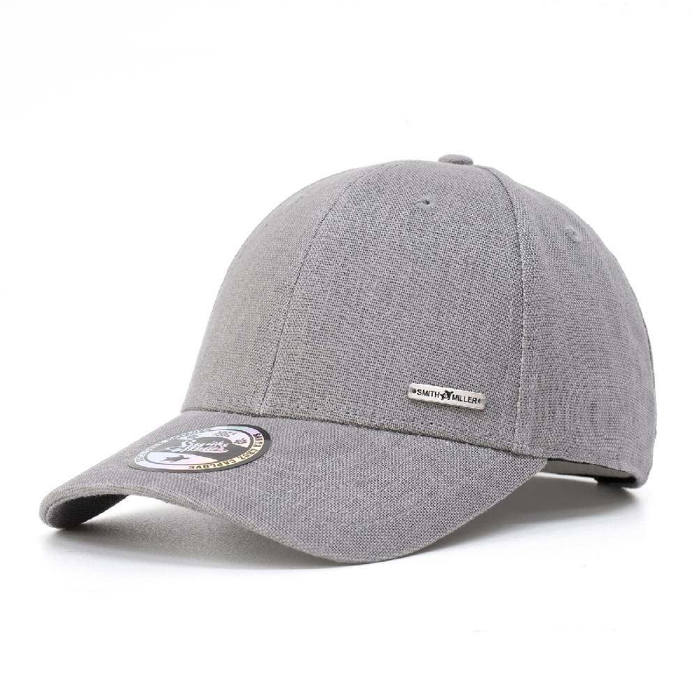 Smith & Miller Elam Unisex Curved Cap, grey