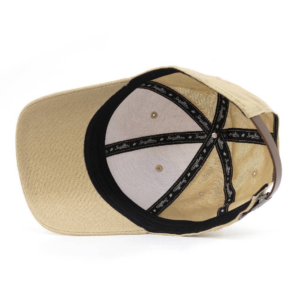 Smith & Miller Elam Unisex Curved Cap, Khaki