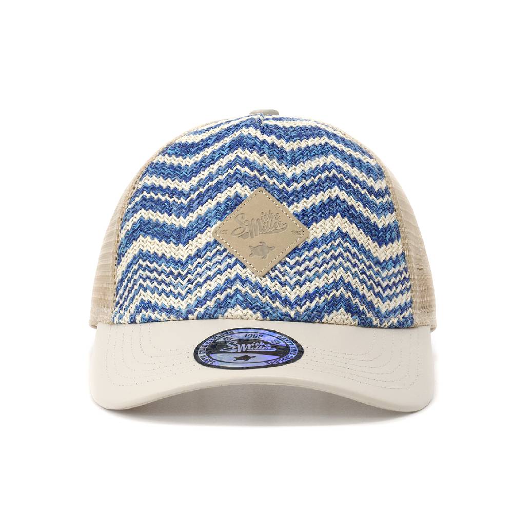 Smith & Miller Irvine Unisex Trucker Cap, Blue - Stone