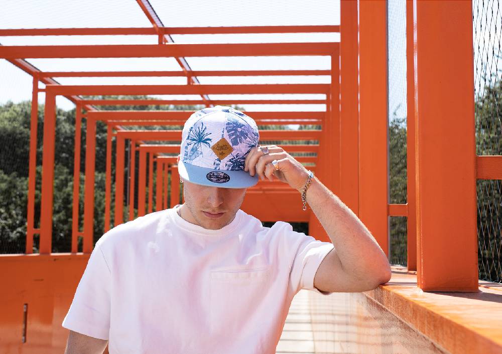 Smith & Miller Linares Snapback Cap, Blau