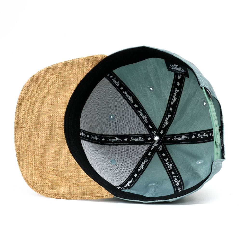 Smith & Miller Ollado Unisex Snapback Cap, Sea Green