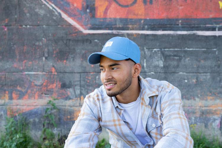 Smith & Miller Reno Unisex Curved Cap, Dusty Blue