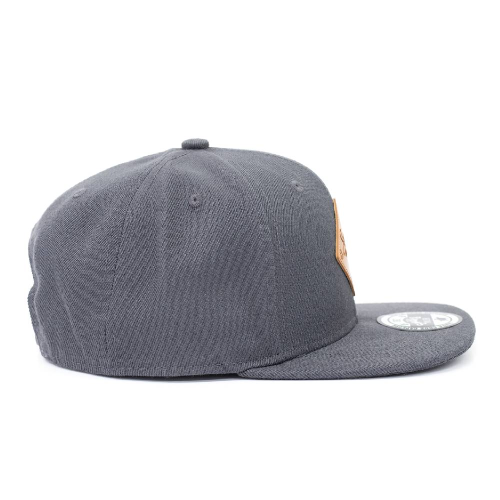 Smith & Miller Snap Unisex Snapback Cap, Charcoal